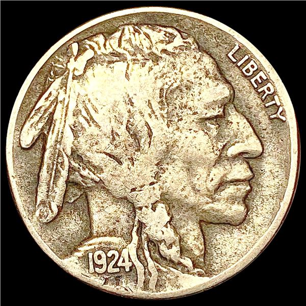 1924-D Buffalo Nickel NEARLY UNCIRCULATED