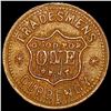 Image 2 : 1863 Civil War Store Token CLOSELY UNCIRCULATED