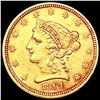 Image 1 : 1861 $2.50 Gold Quarter Eagle CLOSELY UNCIRCULATED