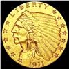 Image 1 : 1911 $2.50 Gold Quarter Eagle UNCIRCULATED