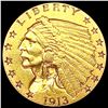 Image 1 : 1913 $2.50 Gold Quarter Eagle CLOSELY UNCIRCULATED