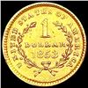 Image 2 : 1853 Rare Gold Dollar UNCIRCULATED