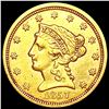 Image 1 : 1857 $2.50 Gold Quarter Eagle CLOSELY UNCIRCULATED
