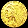 Image 1 : 1911 $2.50 Gold Quarter Eagle CLOSELY UNCIRCULATED