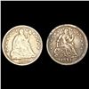 Image 1 : [2] Seated Liberty Half Dimes [1844, 1858] NICELY