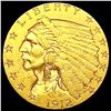 Image 1 : 1912 $2.50 Gold Quarter Eagle CLOSELY UNCIRCULATED