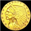 Image 1 : 1914-D $2.50 Gold Quarter Eagle CLOSELY UNCIRCULAT