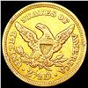 Image 2 : 1852 $2.50 Gold Quarter Eagle CLOSELY UNCIRCULATED