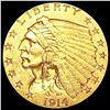 Image 1 : 1914 $2.50 Gold Quarter Eagle CLOSELY UNCIRCULATED