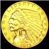 Image 1 : 1913 $2.50 Gold Quarter Eagle CLOSELY UNCIRCULATED