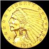 Image 1 : 1913 $2.50 Gold Quarter Eagle CLOSELY UNCIRCULATED