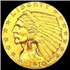 Image 1 : 1910 $2.50 Gold Quarter Eagle CLOSELY UNCIRCULATED