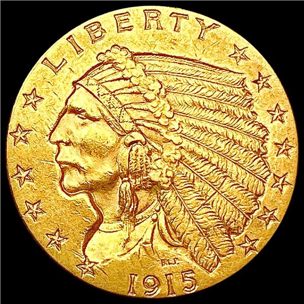 1915 $2.50 Gold Quarter Eagle CHOICE AU