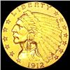 Image 1 : 1912 $2.50 Gold Quarter Eagle CLOSELY UNCIRCULATED