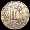 Image 2 : 1856 Silver Three Cent CLOSELY UNCIRCULATED
