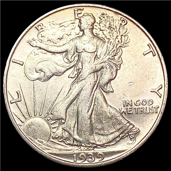 1939-S Walking Liberty Half Dollar CLOSELY UNCIRCU