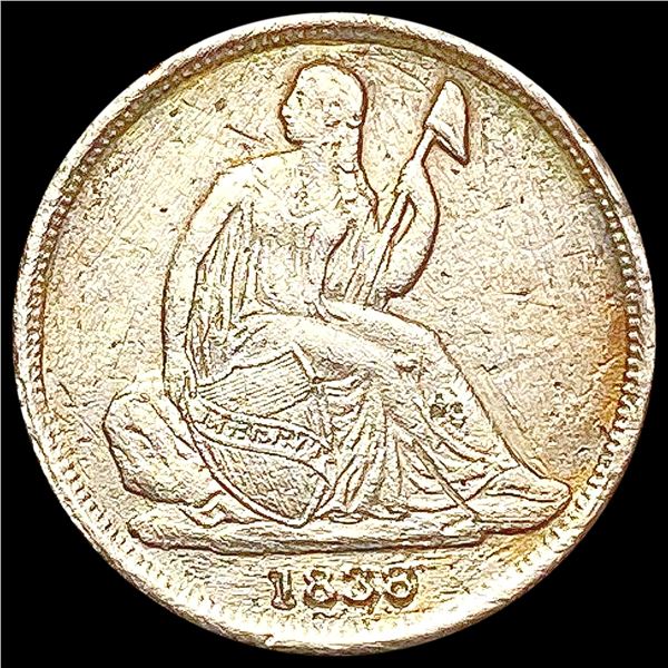 1838-O/O Seated Liberty Dime HIGH GRADE