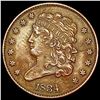 Image 1 : 1834 Classic Head Half Cent CLOSELY UNCIRCULATED