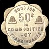 Image 2 : 1940 L.D.S. 50 Cent Church Token CLOSELY UNCIRCULA