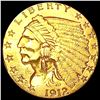 Image 1 : 1912 $2.50 Gold Quarter Eagle CLOSELY UNCIRCULATED