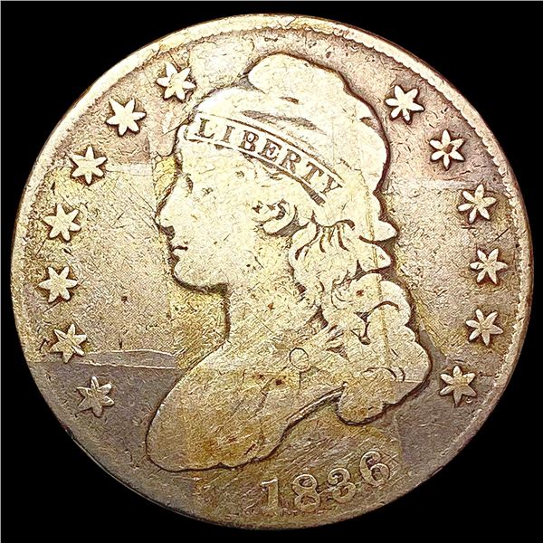 1836 Capped Bust Half Dollar NICELY CIRCULATED