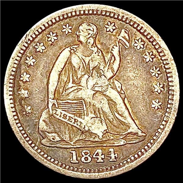 1844-O Sm O Seated Liberty Half Dime LIGHTLY CIRCU