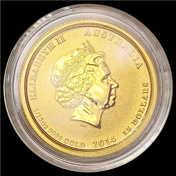 2014 Australia 1/10oz Gold $15 GEM PROOF