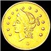 Image 1 : 1869 Round California Gold Half Dollar CLOSELY UNC