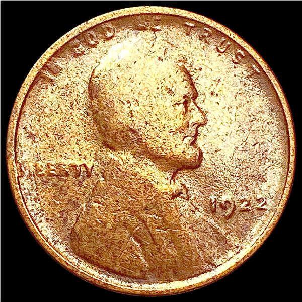 1922 No D Wheat Cent LIGHTLY CIRCULATED