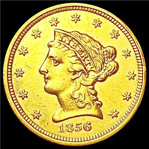 1856 $2.50 Gold Quarter Eagle CLOSELY UNCIRCULATED