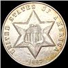 Image 1 : 1862 Silver Three Cent UNCIRCULATED
