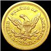 Image 2 : 1843-O $2.50 Gold Quarter Eagle CLOSELY UNCIRCULAT
