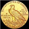 Image 2 : 1909 $2.50 Gold Quarter Eagle NEARLY UNCIRCULATED