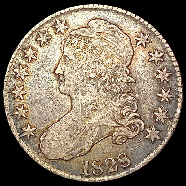 1828 Capped Bust Half Dollar LIGHTLY CIRCULATED