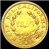 Image 2 : 1853 Round California Gold Half Dollar CLOSELY UNC
