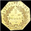 Image 2 : 1874 Octagonal California Gold Dollar CLOSELY UNCI