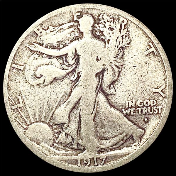 1917-S Walking Liberty Half Dollar NICELY CIRCULAT