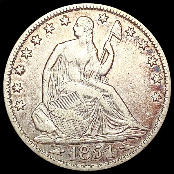 1854-O Seated Liberty Half Dollar LIGHTLY CIRCULAT