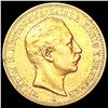 Image 1 : 1901 German Prussia .1152oz Gold 10 Mark CLOSELY U