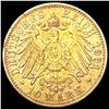 Image 2 : 1901 German Prussia .1152oz Gold 10 Mark CLOSELY U
