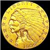 Image 1 : 1909 $2.50 Gold Quarter Eagle CLOSELY UNCIRCULATED