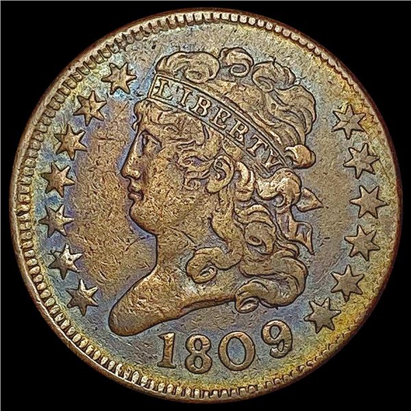 1809 / 6  9 / Invert 9 Classic Head Half Cent LIGH