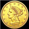 Image 1 : 1873 $2.50 Gold Quarter Eagle CLOSELY UNCIRCULATED