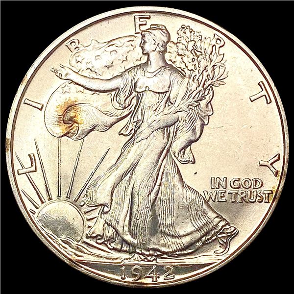 1942-D Walking Liberty Half Dollar CHOICE AU