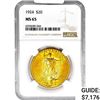 Image 1 : 1924 $20 Gold Double Eagle NGC MS65