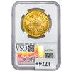 Image 2 : 1873 $20 Gold Double Eagle NGC MS60 Open 3