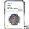 Image 1 : 1837 Capped Bust Half Dollar NGC MS63