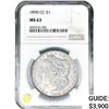 Image 1 : 1890-CC Morgan Silver Dollar NGC MS63