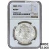 Image 1 : 1883-CC Morgan Silver Dollar NGC MS66
