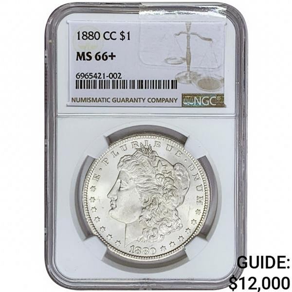 1880-CC Morgan Silver Dollar NGC MS66+